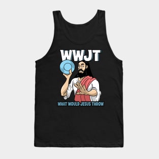 Jesus Christ Disc Golf What Would Jesus Throw Tank Top